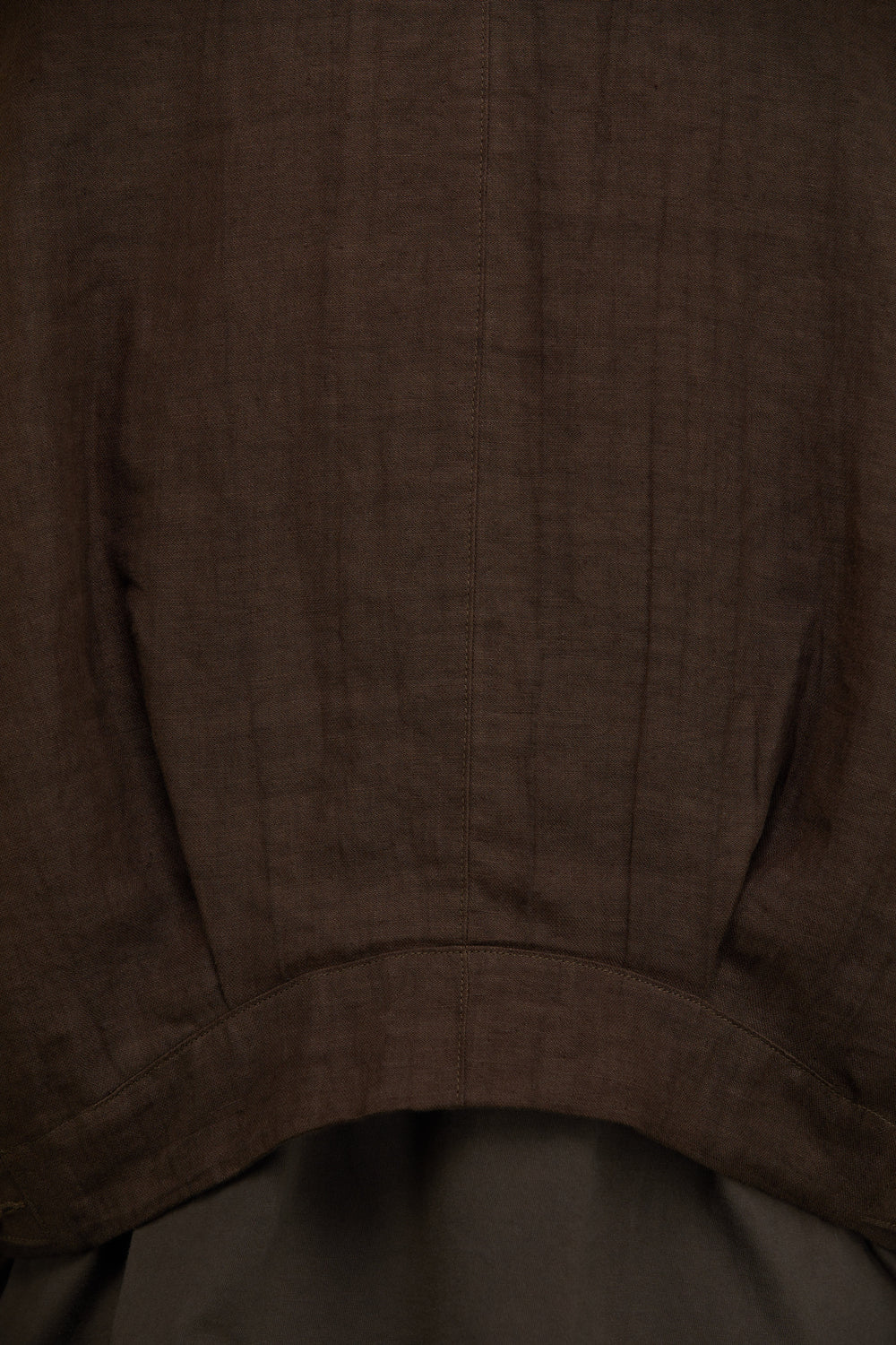 Double Breasted Cropped Jacket Khaki Brown