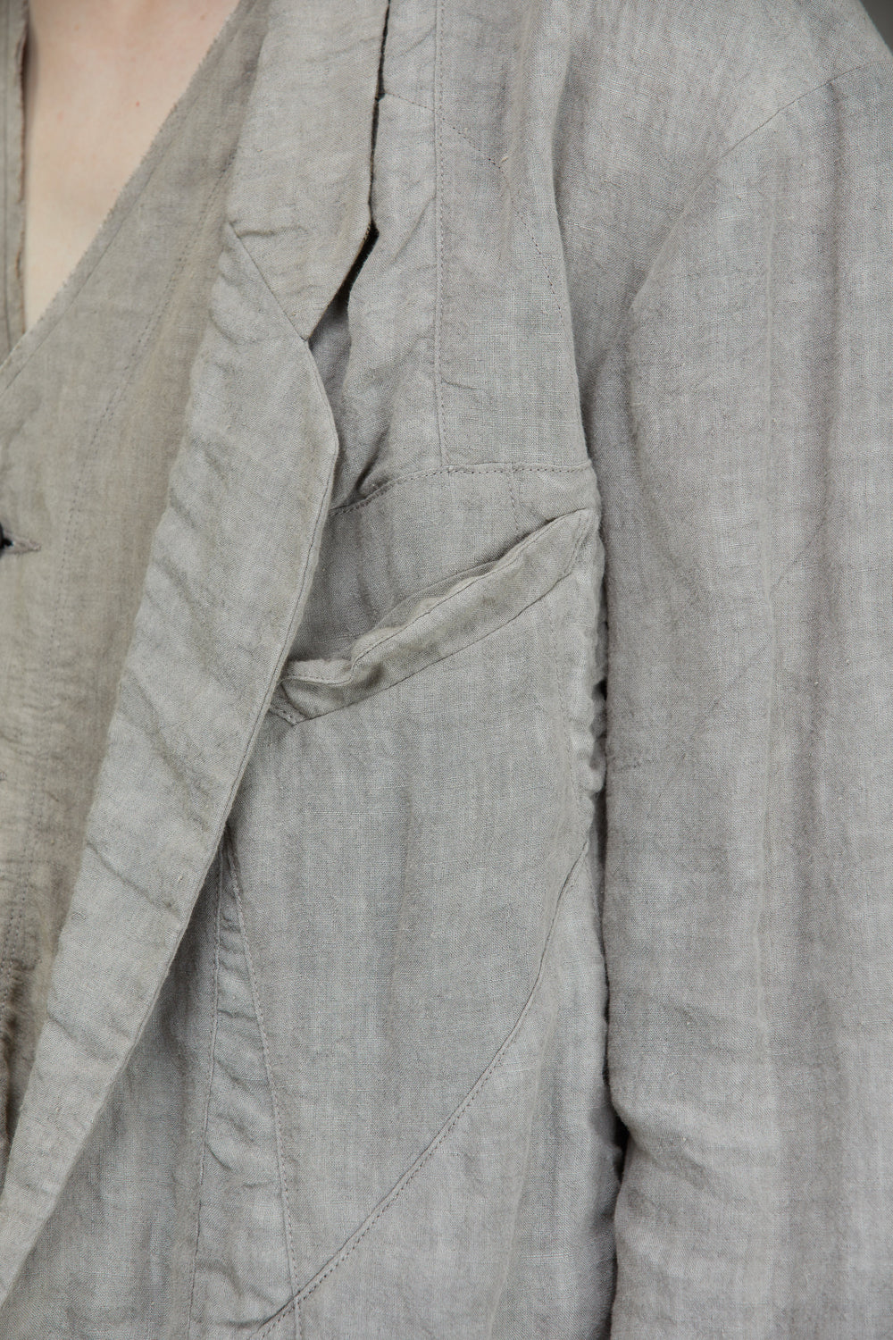 Hidden Patchwork 2 Button Jacket Faded Stone