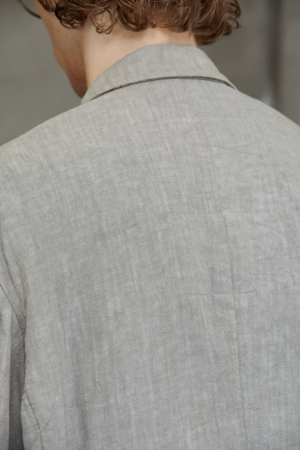 Hidden Patchwork 2 Button Jacket Faded Stone