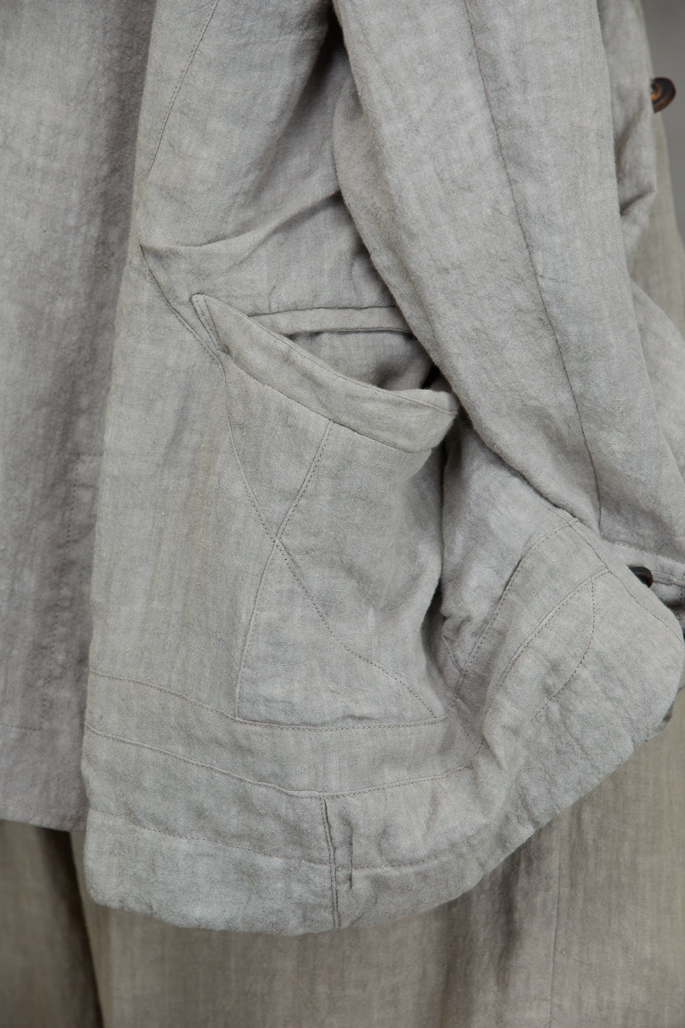 Hidden Patchwork 2 Button Jacket Faded Stone