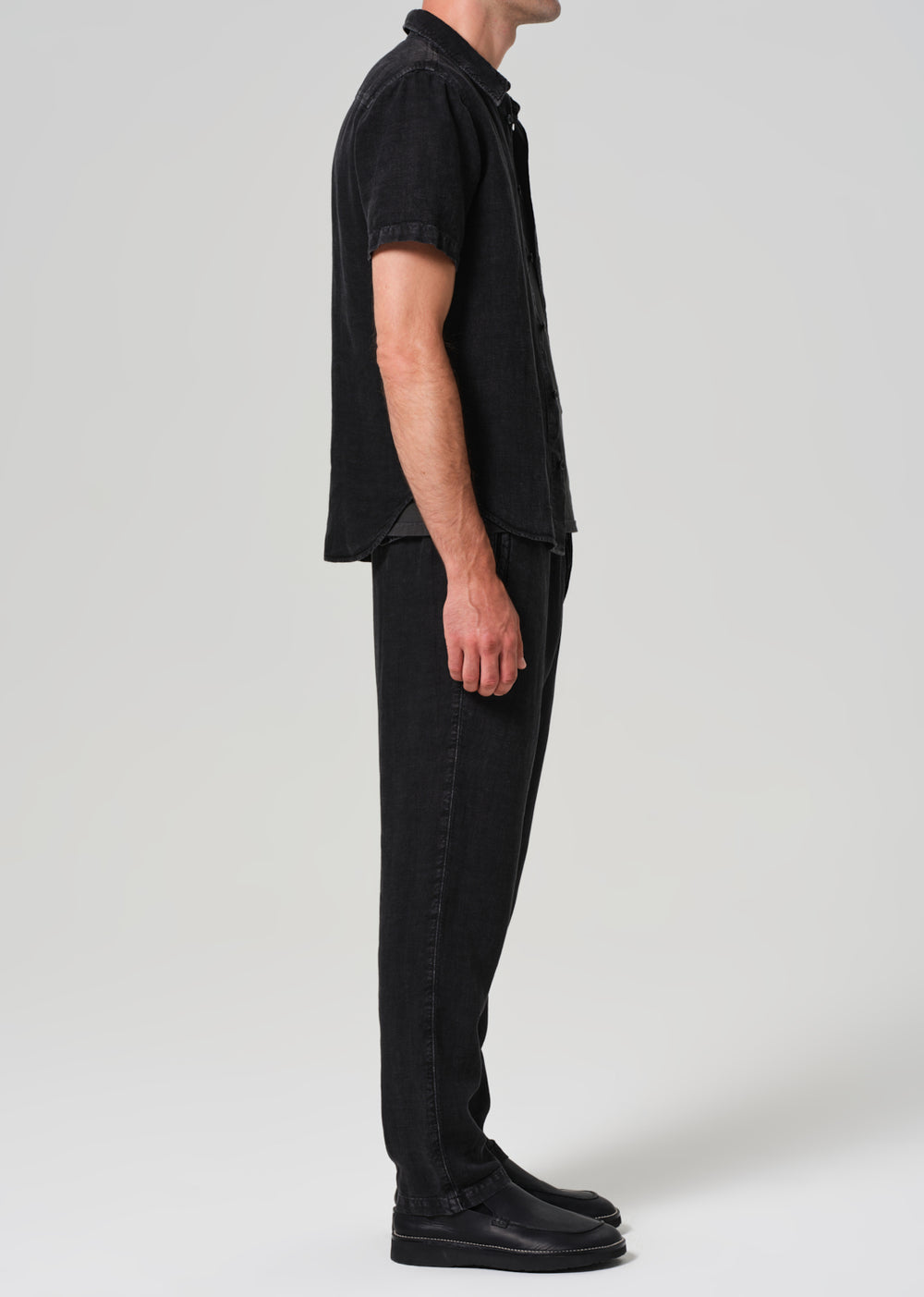 Drawstring Deck Pant Washed Black