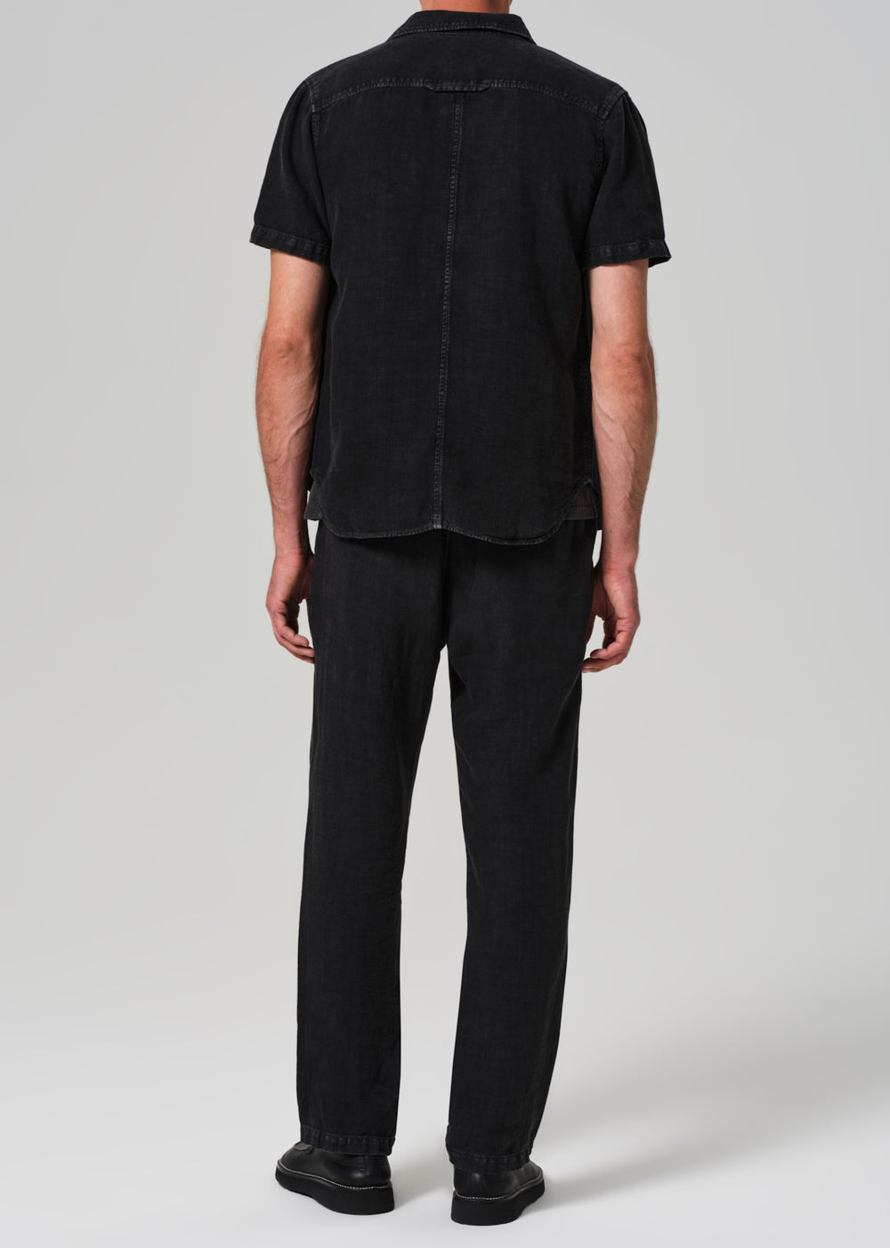 Drawstring Deck Pant Washed Black
