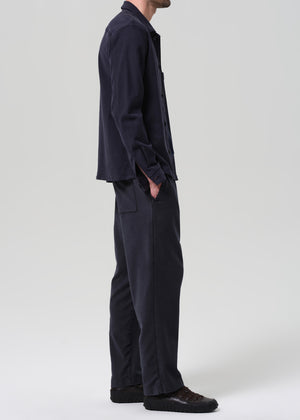 Pull On Pant French Terry Charred Cedar