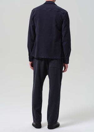 Pull On Pant French Terry Charred Cedar