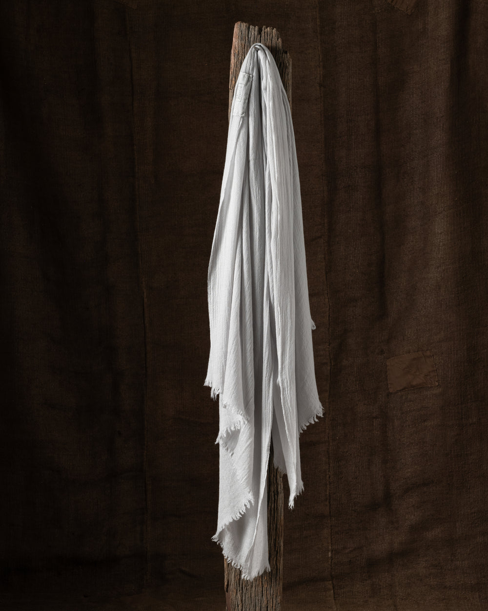 705 Open Large Slow Cashmere Scarf Latte