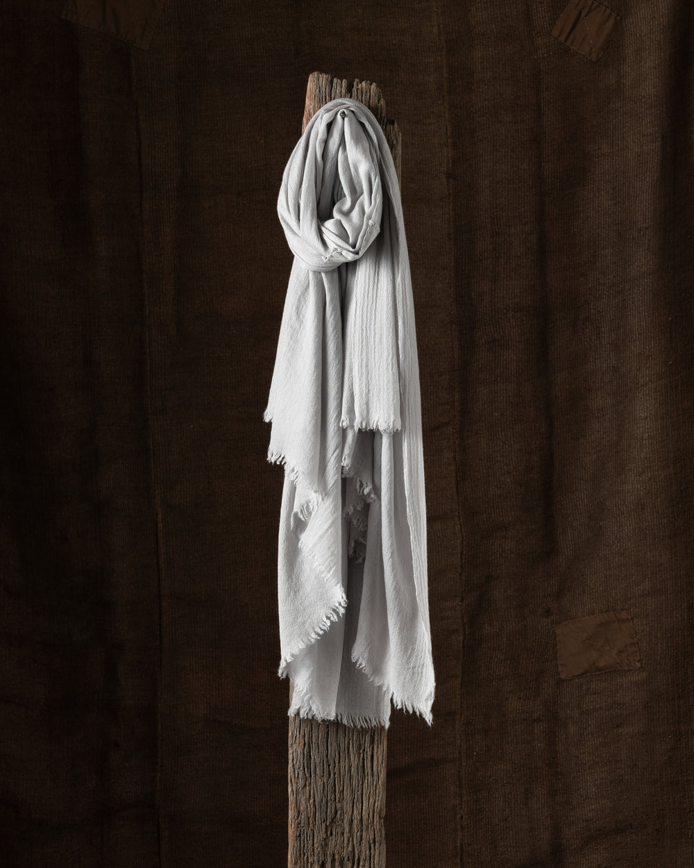 705 Open Large Slow Cashmere Scarf Latte