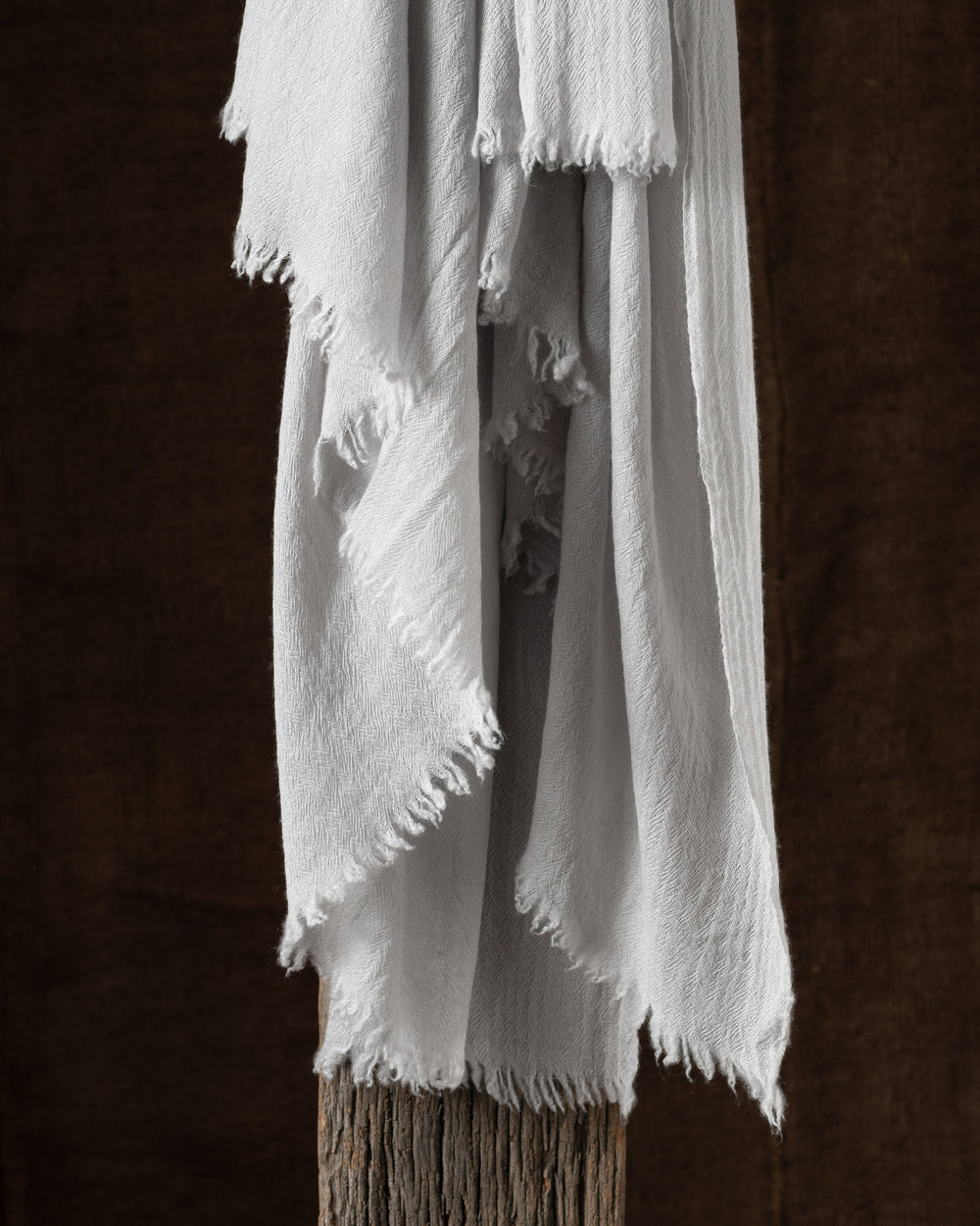 705 Open Large Slow Cashmere Scarf Latte