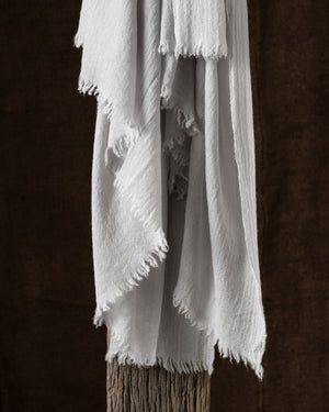 705 Open Large Slow Cashmere Scarf Latte