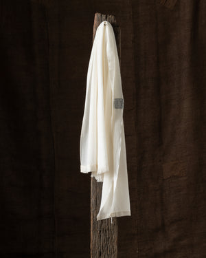 710 Simple Large Cashmere Throw White
