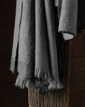 710 Simple Large Cashmere Throw Coal