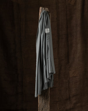 710 Simple Large Cashmere Throw Slate