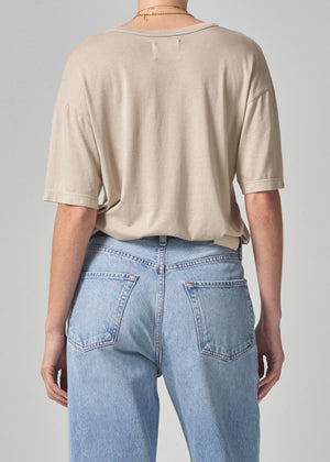 Elisabetta Relaxed Tee in Taos Sand