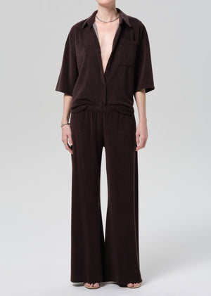 Francis Knit Shirt Chocolate