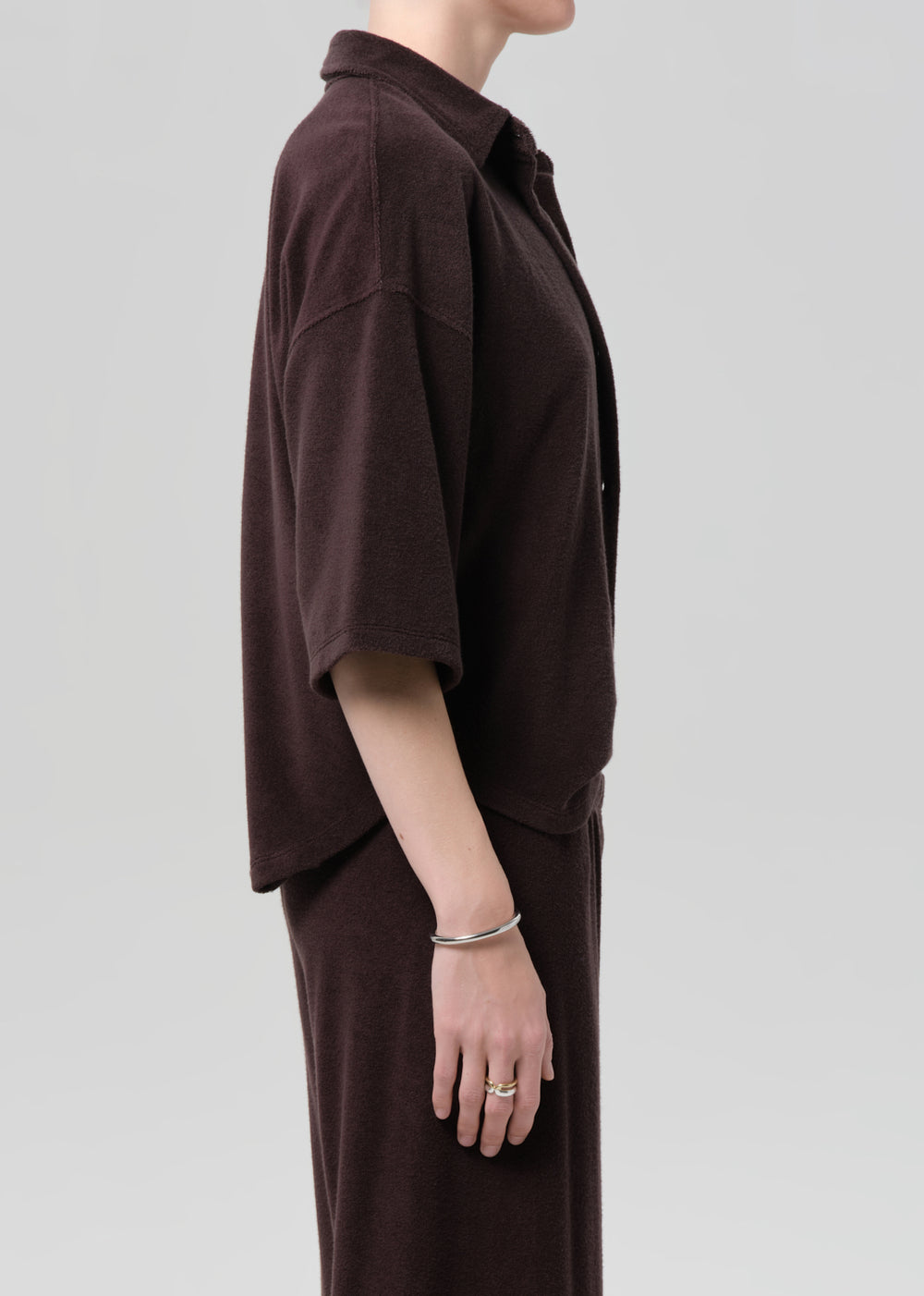 Francis Knit Shirt Chocolate