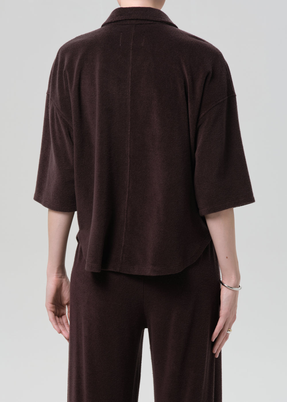 Francis Knit Shirt Chocolate
