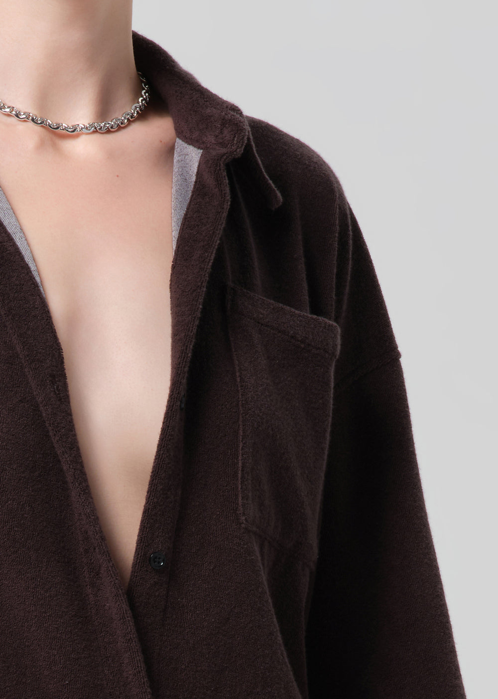 Francis Knit Shirt Chocolate