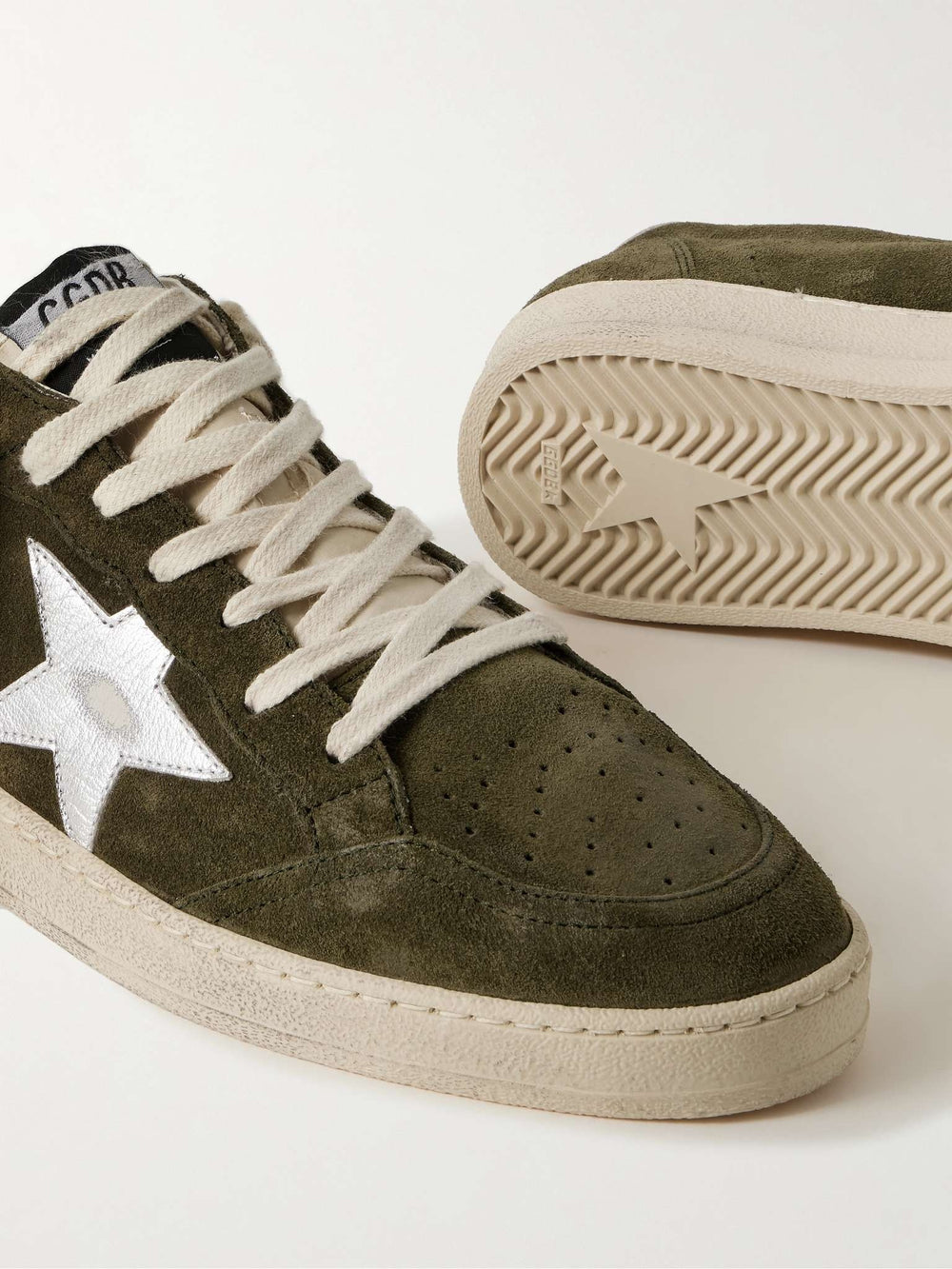 Ball Star Suede Upper Nylon Tongue Laminated Star Olive Night / Silver