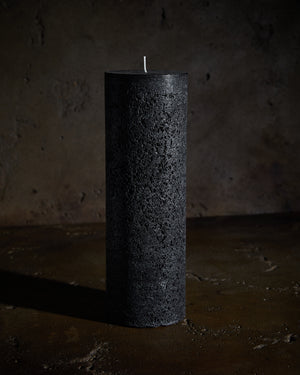 Textured Candle Black Large