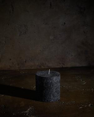 Textured Candle Black Small