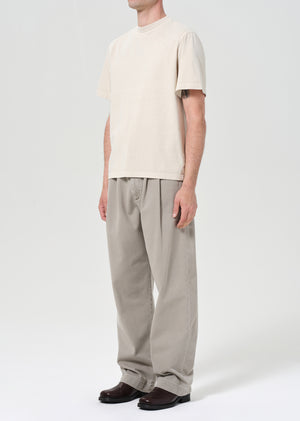 Asha Mock Neck Tee Brown Rice