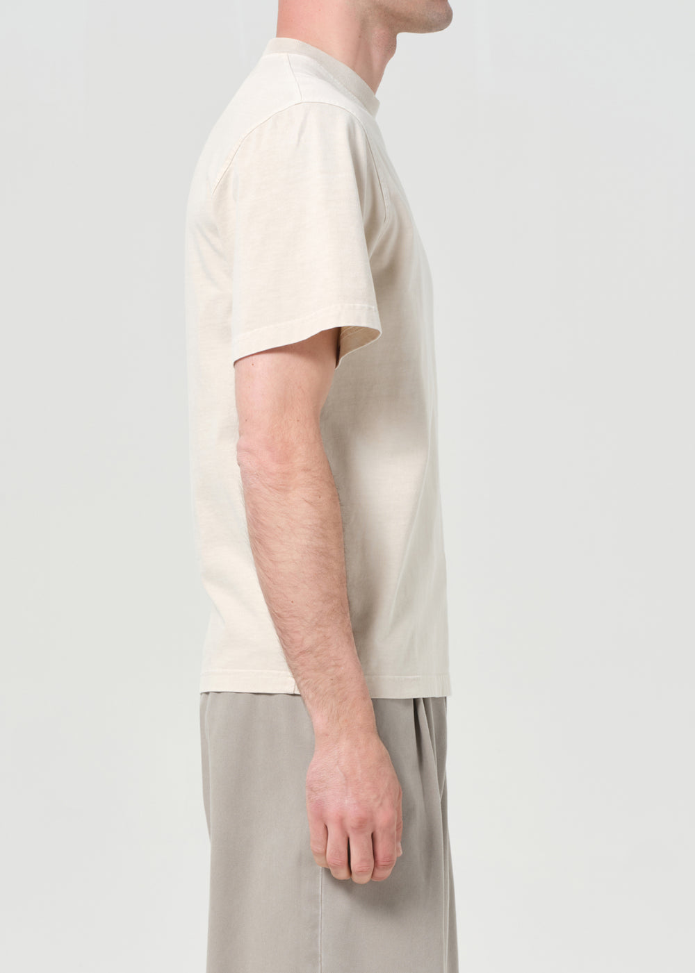 Asha Mock Neck Tee Brown Rice