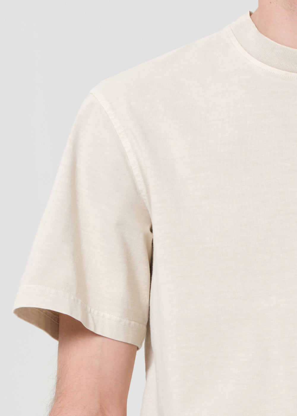 Asha Mock Neck Tee Brown Rice