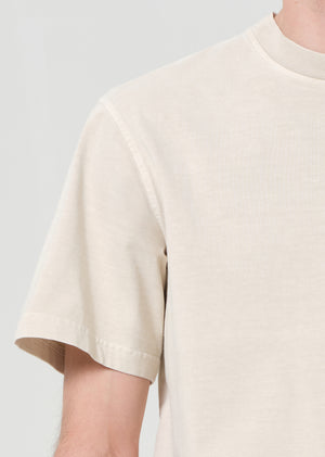 Asha Mock Neck Tee Brown Rice