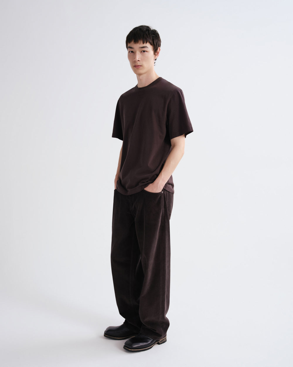 Asha Mock Neck Tee Forge