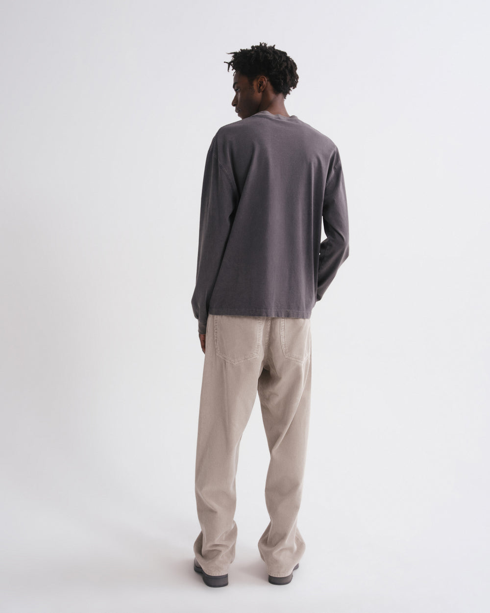 Long Sleeve Asha Washed Grey