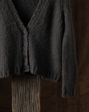 Knitted Cashmere Cardigan Mud