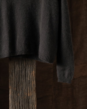 Knitted V Neck Sweater Mud