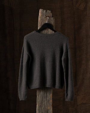 Knitted V Neck Sweater Mud