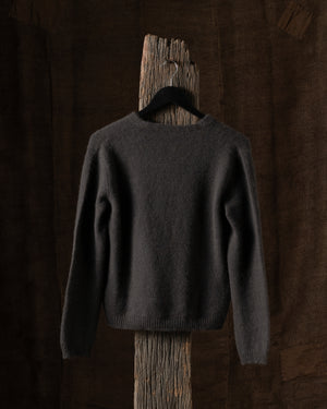 Knitted Cashmere Cardigan Mud