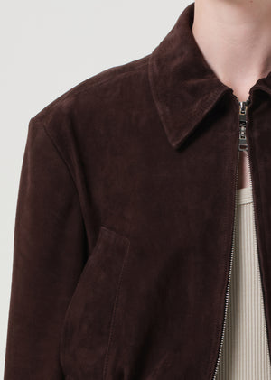 Nahla Cropped Suede Jacket Root