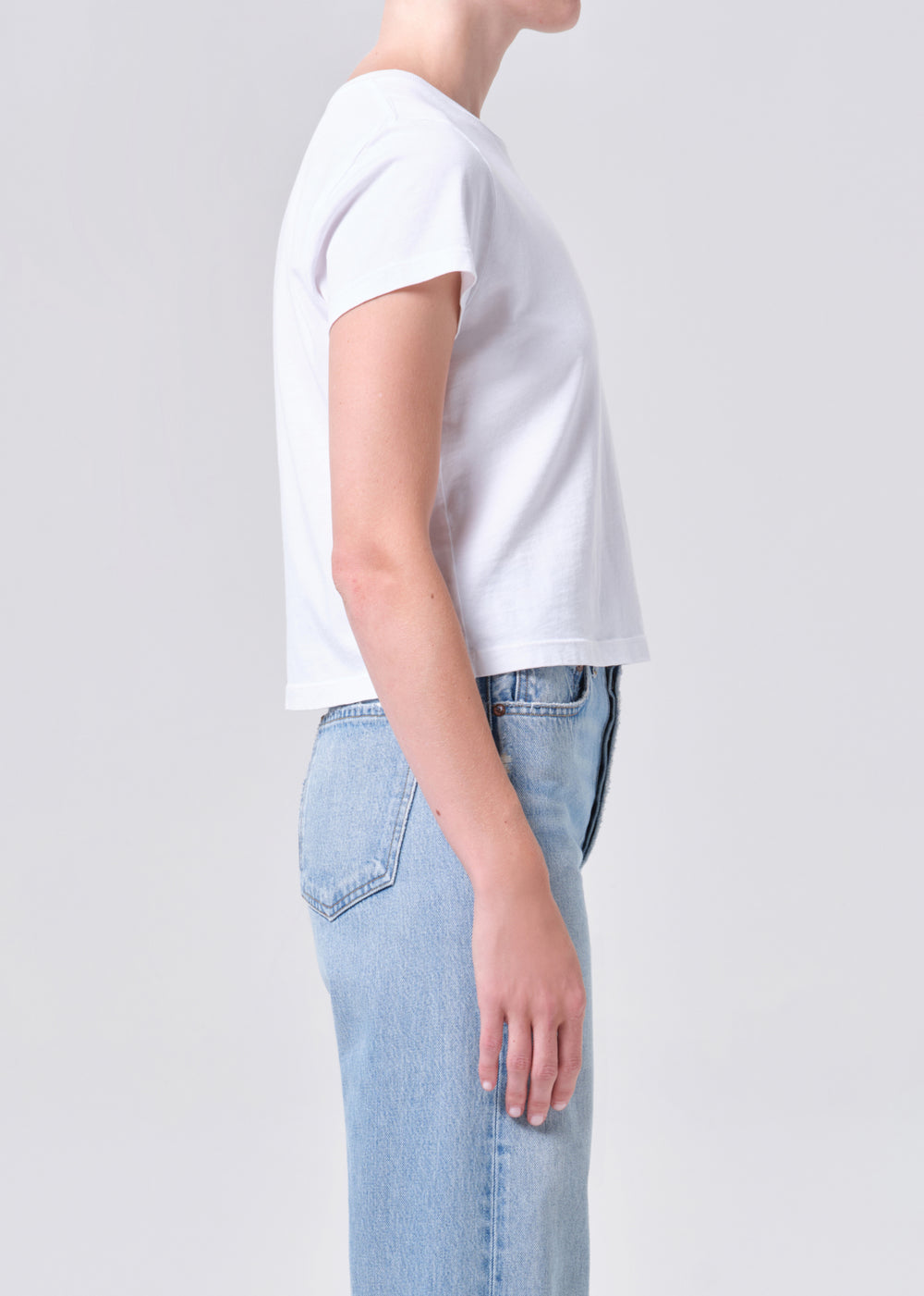 Adine Shrunken Tee White