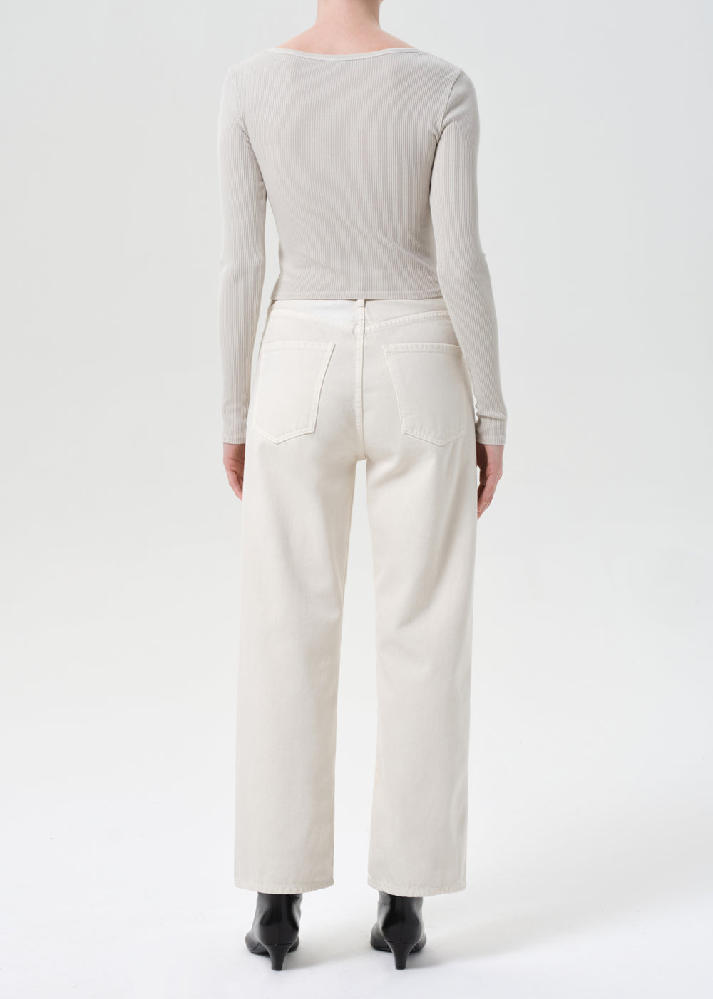 Ren High Rise Wide Leg Brown Rice