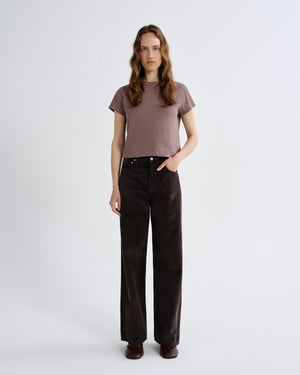 Ren High Rise Wide Leg Corduroy Forge