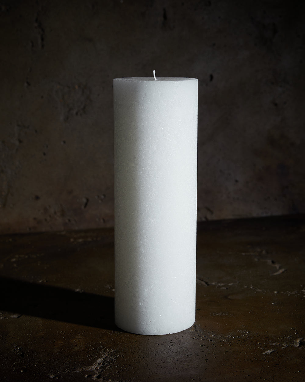 Textured Candle Pure White Large