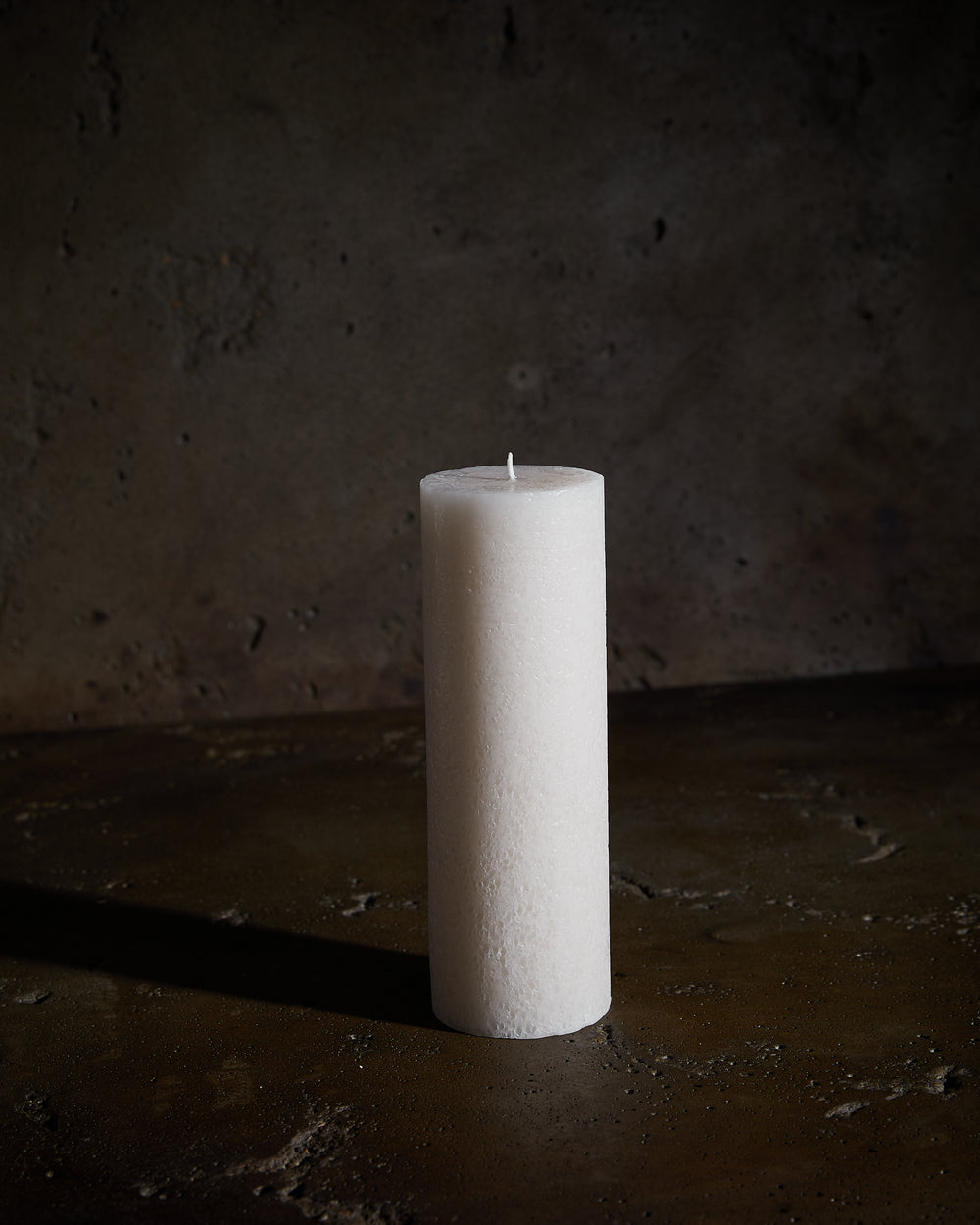 Textured Pillar Candles Sandstone Large