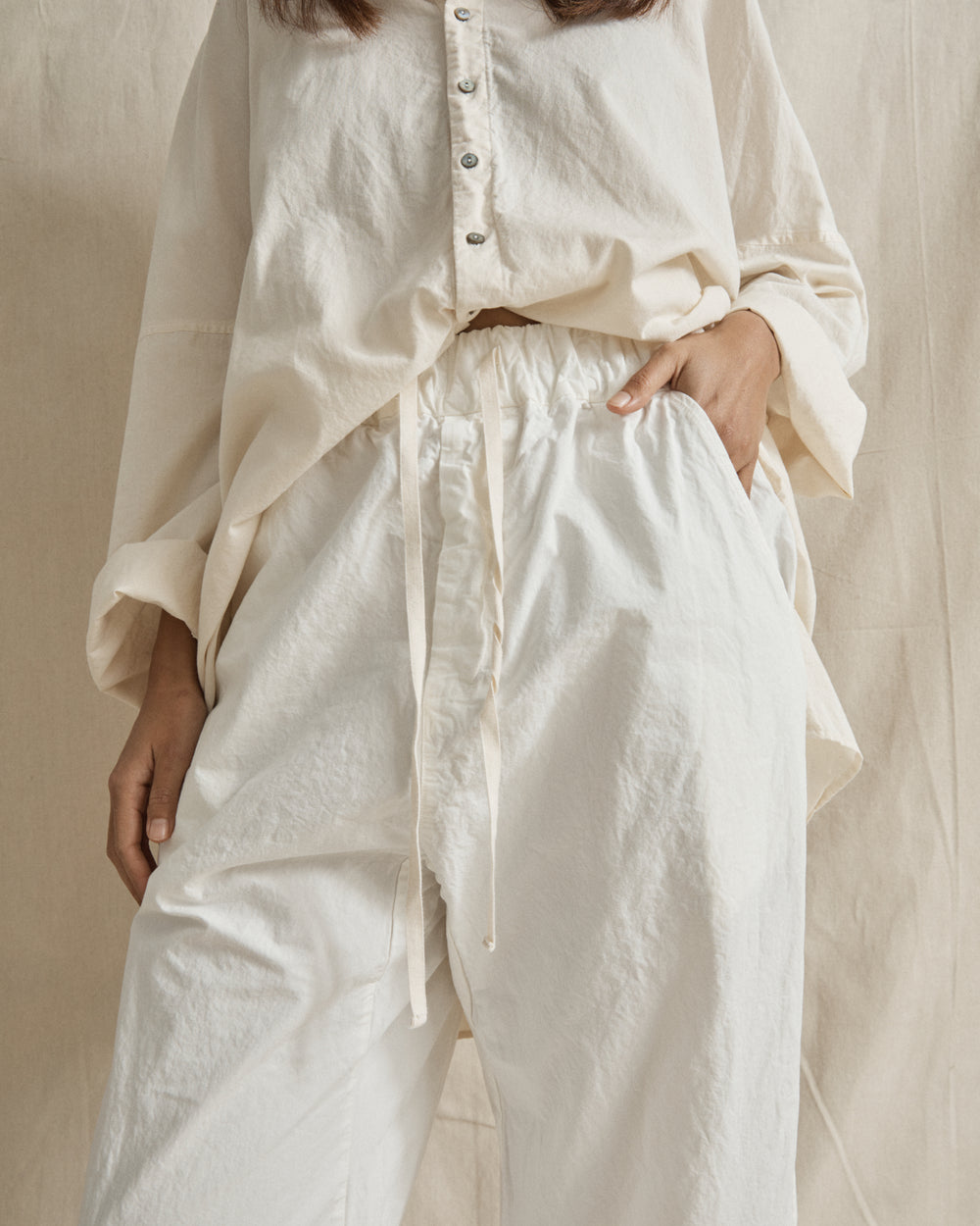 Wide & Short Trousers CC Milk