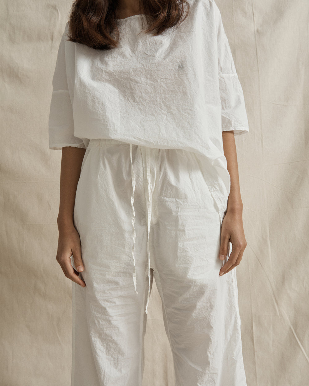 Wide & Short Trousers TC Milk