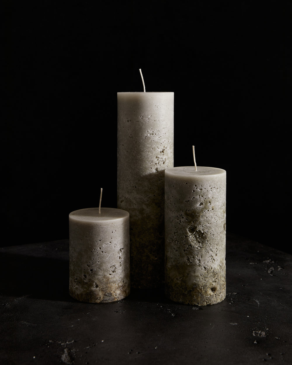 Chapel Candle Grey Ombre