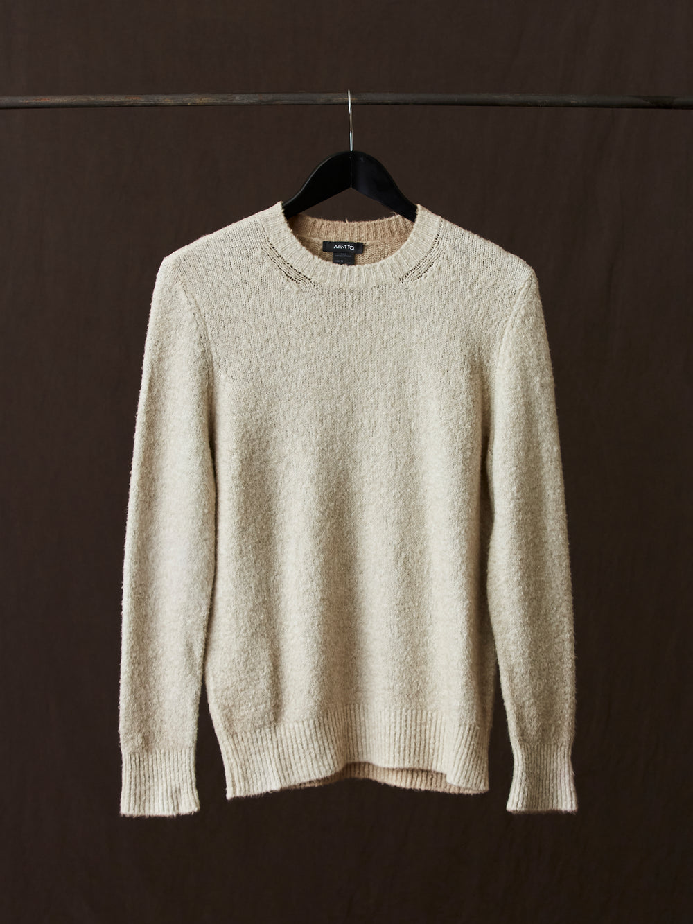 Hand Painted Cotton Pullover Taupe