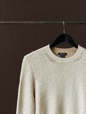 Hand Painted Cotton Pullover Taupe