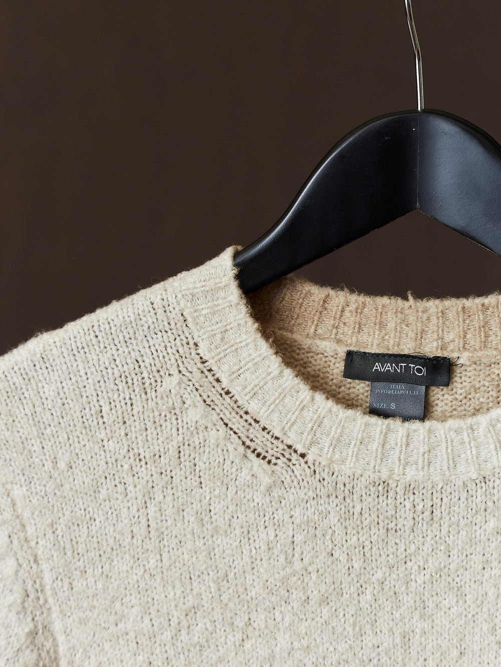 Hand Painted Cotton Pullover Taupe