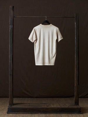 Hand Painted Cotton Jersey Tee Shirt Taupe