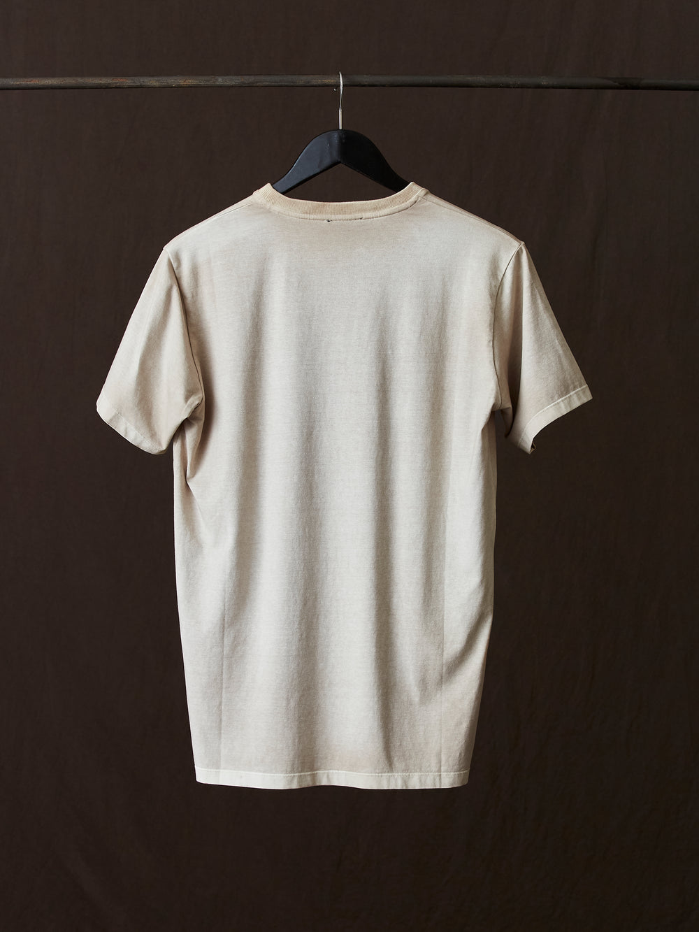 Hand Painted Cotton Jersey Tee Shirt Taupe