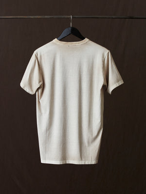 Hand Painted Cotton Jersey Tee Shirt Taupe