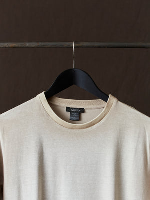 Hand Painted Cotton Jersey Tee Shirt Taupe