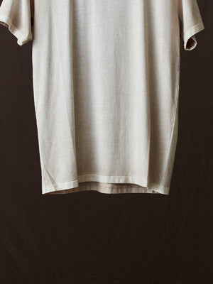 Hand Painted Cotton Jersey Tee Shirt Taupe